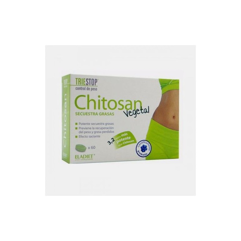 Eladiet Triestop Chitosan Vegetable 60 comprimidos