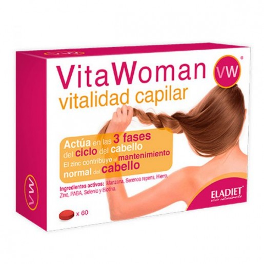 Eladiet VitaWoman Vitalidade Capilar 60 comprimidos