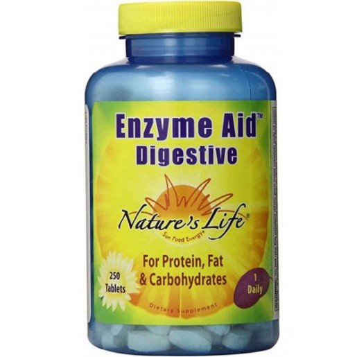 Nature's Life Enzyme Aid Digestive 250 Tablets