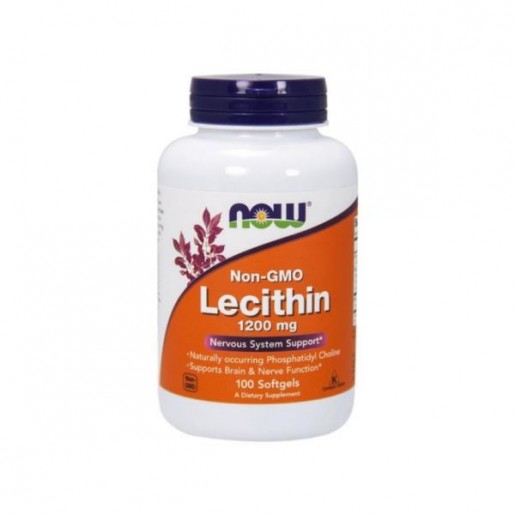 Now Sunflower Lecithin 1200mg 100 Cápsulas