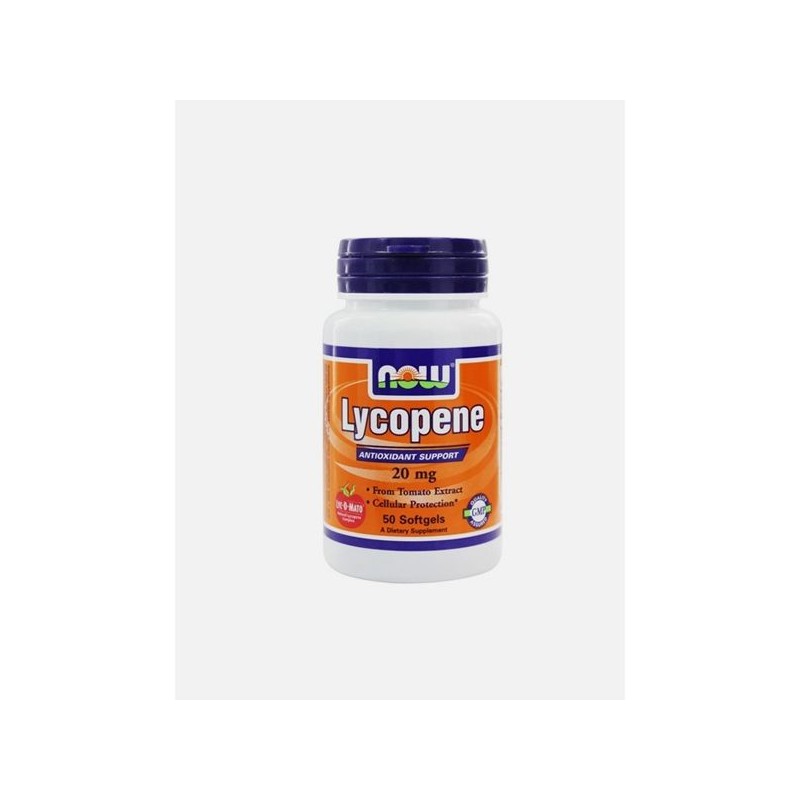 Now Lycopene 20mg 50 Cápsulas