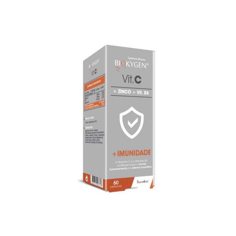 Biokygen Vitamina C + Zinco + Vit. B6 60 Cápsulas