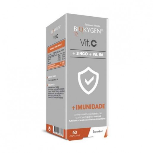 Biokygen Vitamina C + Zinco + Vit. B6 60 Cápsulas