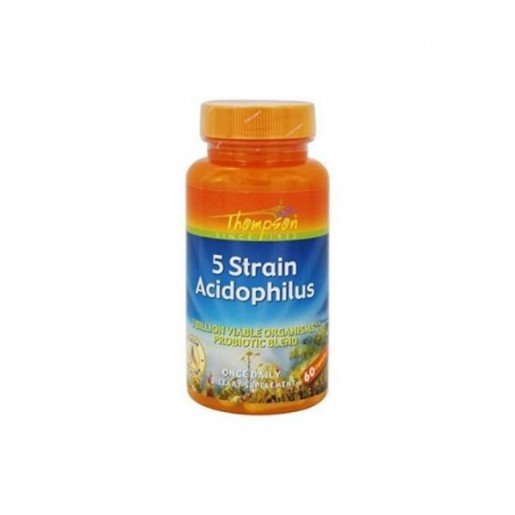 Thompson 5 Strain Acidophilus 60 cápsulas