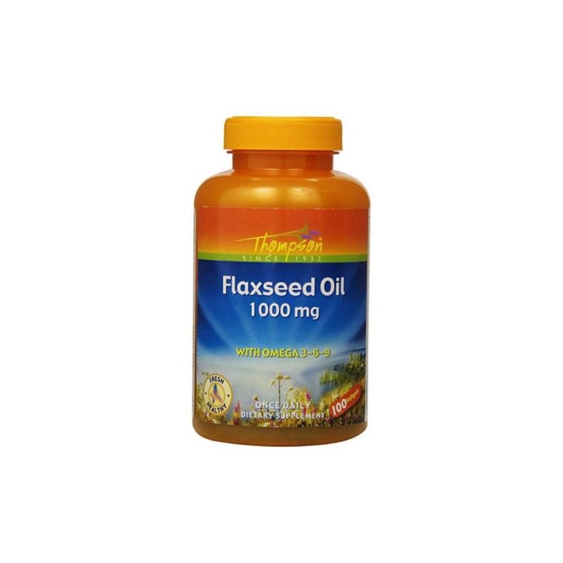 Thompson Flaxseed Oil 1000mg 100 cápsulas moles