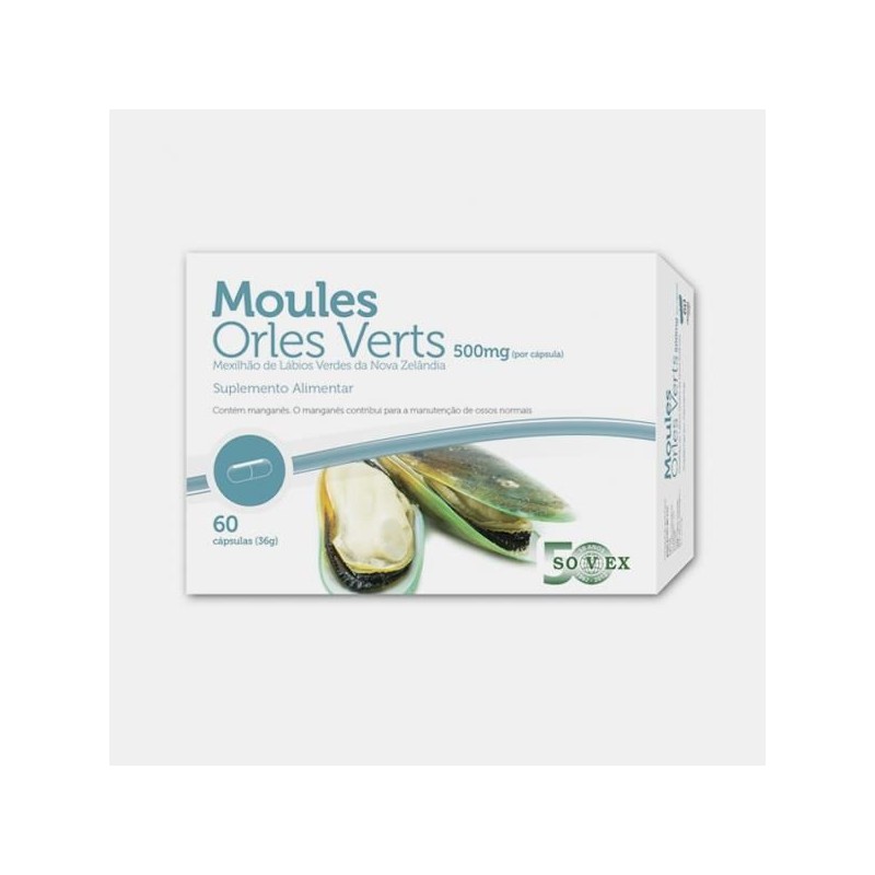 Sovex Mexilhão de Lábios Verdes 500mg 60 cápsulas