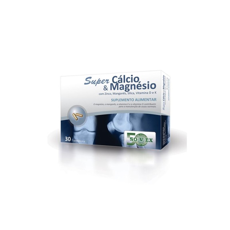 Sovex Super Cálcio e Magnésio 30 cápsulas