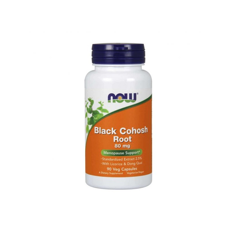 Now Black Cohosh Root 80mg 90 cápsulas vegetais