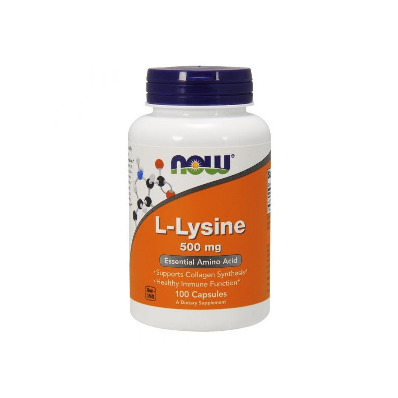 Now L-Lysine 500mg 100 Cápsulas