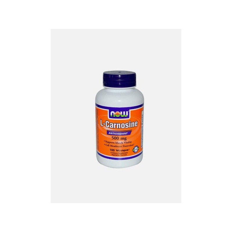 Now L-Carnosine 500mg 100 cápsulas vegetais