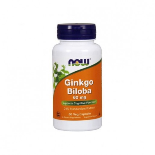 Now Ginkgo Biloba 60mg 60 cápsulas
