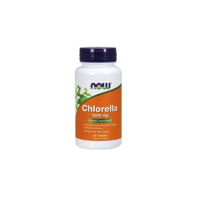 Now Chlorella 1000mg 60 tablets