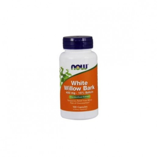 Now White Wollow Bark 400mg 100 cápsulas