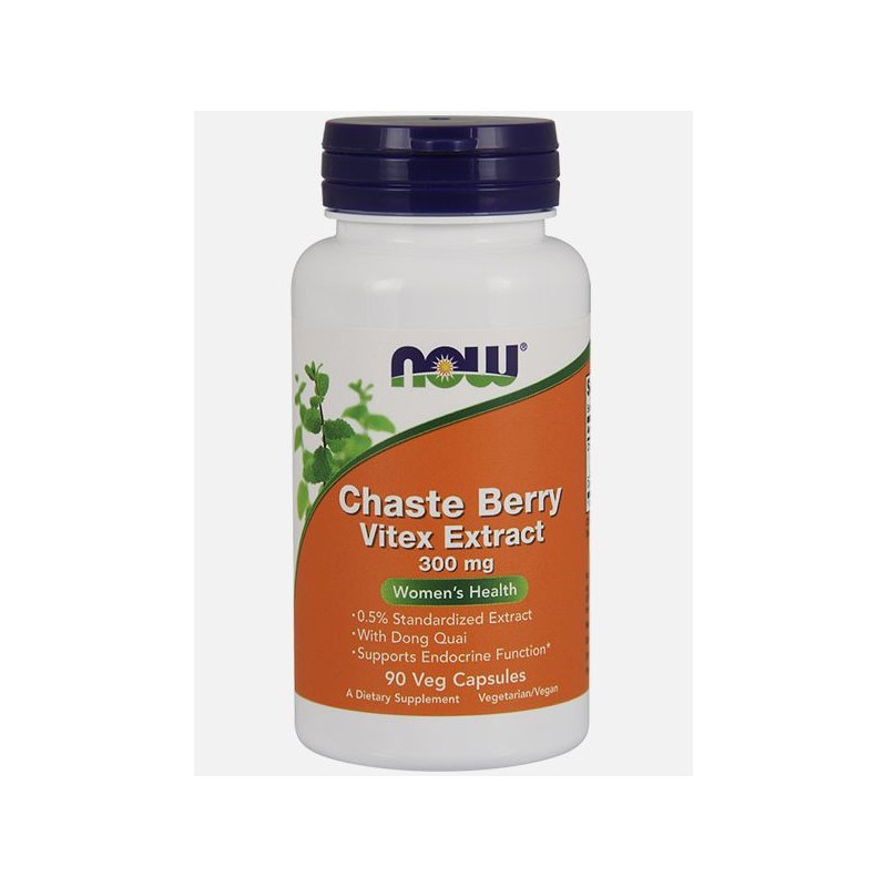Now Chaste Berry Vitex Extract 300mg 90 cápsulas