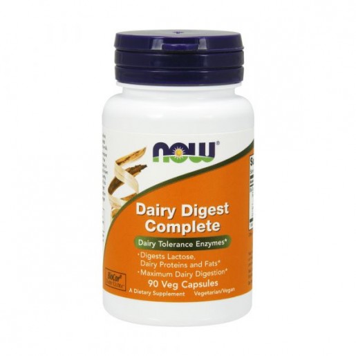 Now Dairy Digest Complete 90 cápsulas vegetais