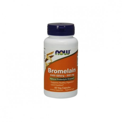 Now Bromelain 60 cápsulas