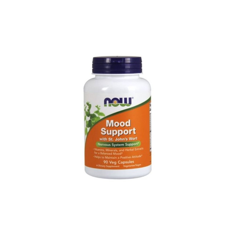 Now Mood Support with St Johns Wort 450mg 90 cápsulas vegetais