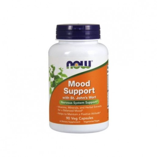 Now Mood Support with St Johns Wort 450mg 90 cápsulas vegetais