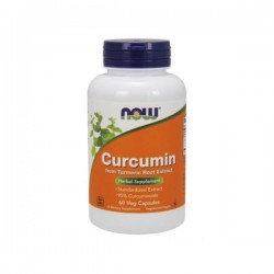 Now Curcumin Turmeric Root Extract 95% 60 cápsulas vegetais