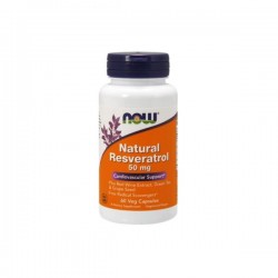 Now Natural Resveratrol 50mg 60 cápsulas vegetais