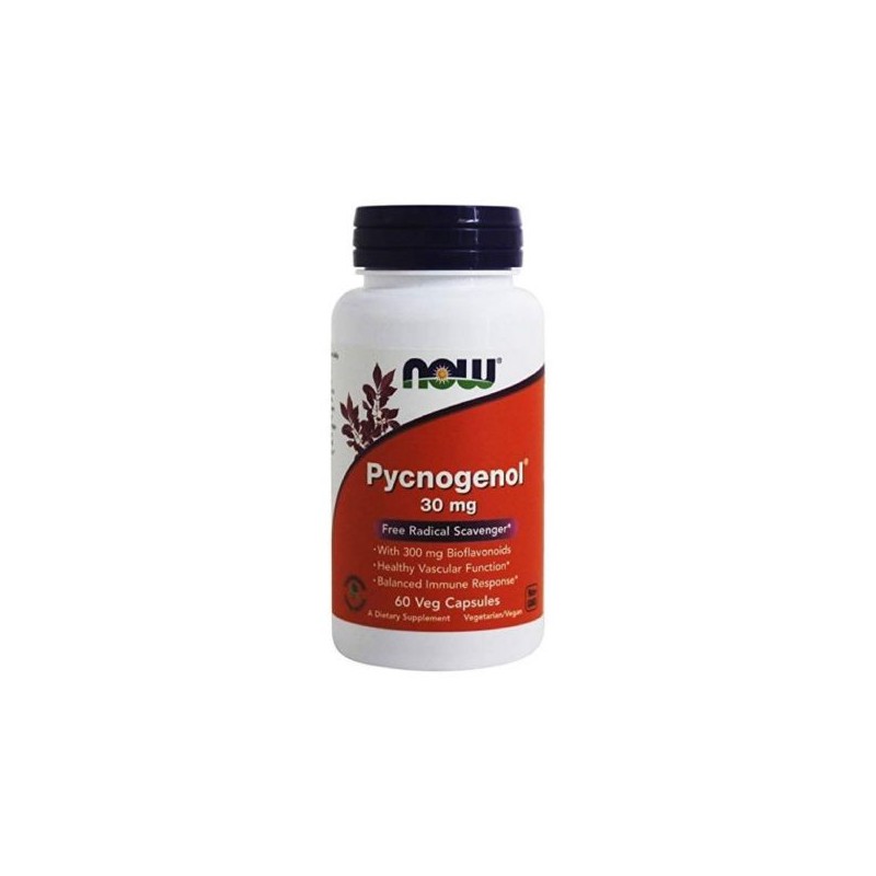 Now Pycnogenol 30mg 60 cápsulas