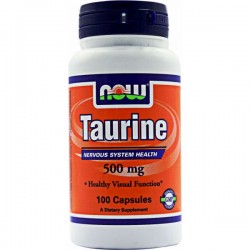 Now Taurine 500mg 100 cápsulas