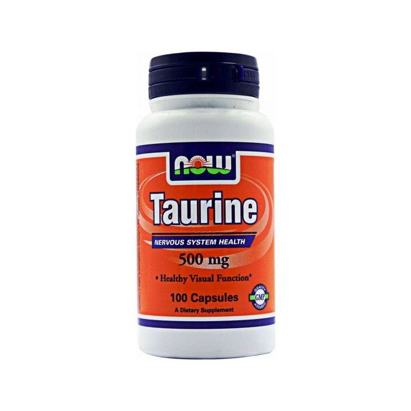 Now Taurine 500mg 100 cápsulas
