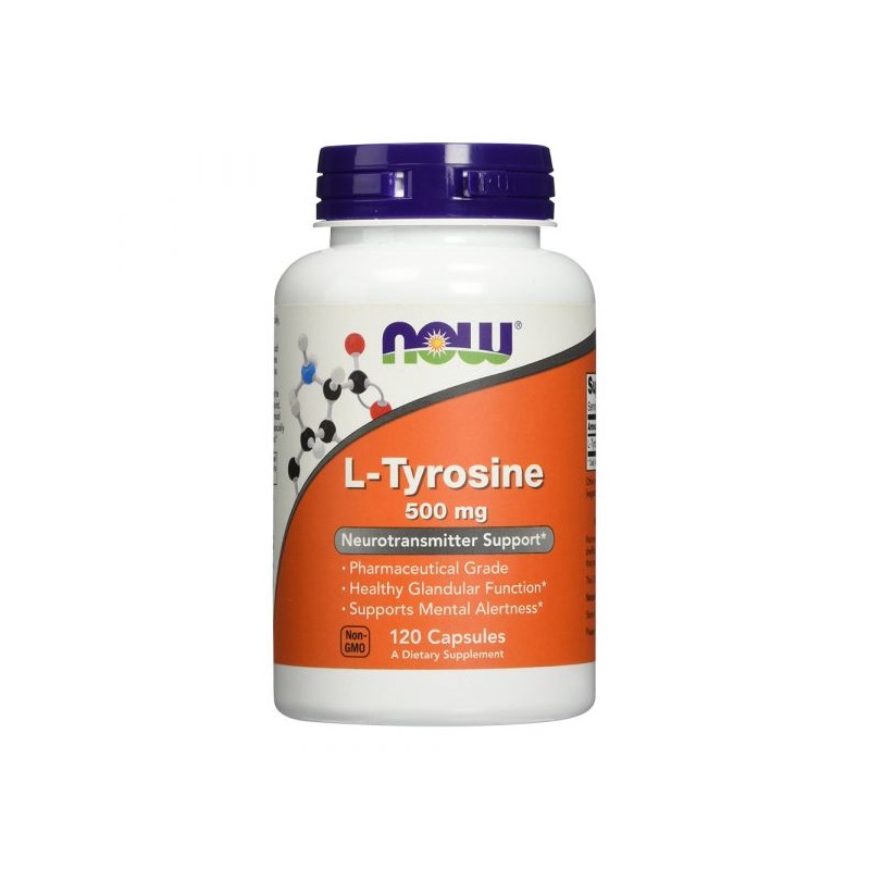 Now L-Tyrosine 500mg 120 cápsulas