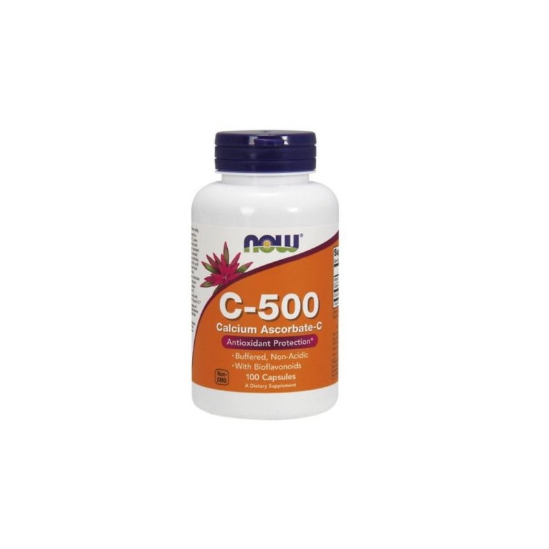 Now Vit C-500 Calcium Ascorbate ( não ácida )100 cápsulas
