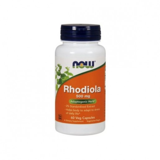 Now Rhodiola 500mg 60 cápsulas vegetais