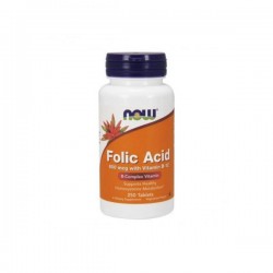 Now Folic Acid 800mcg 250 Comprimidos