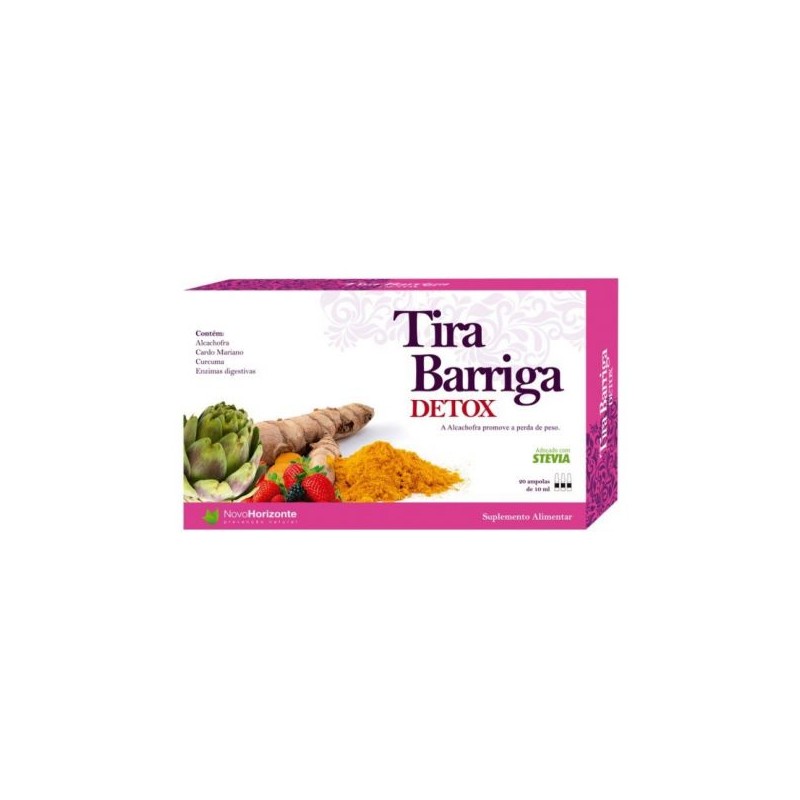 Novo Horizonte Tira Barriga Detox 20 Ampolas