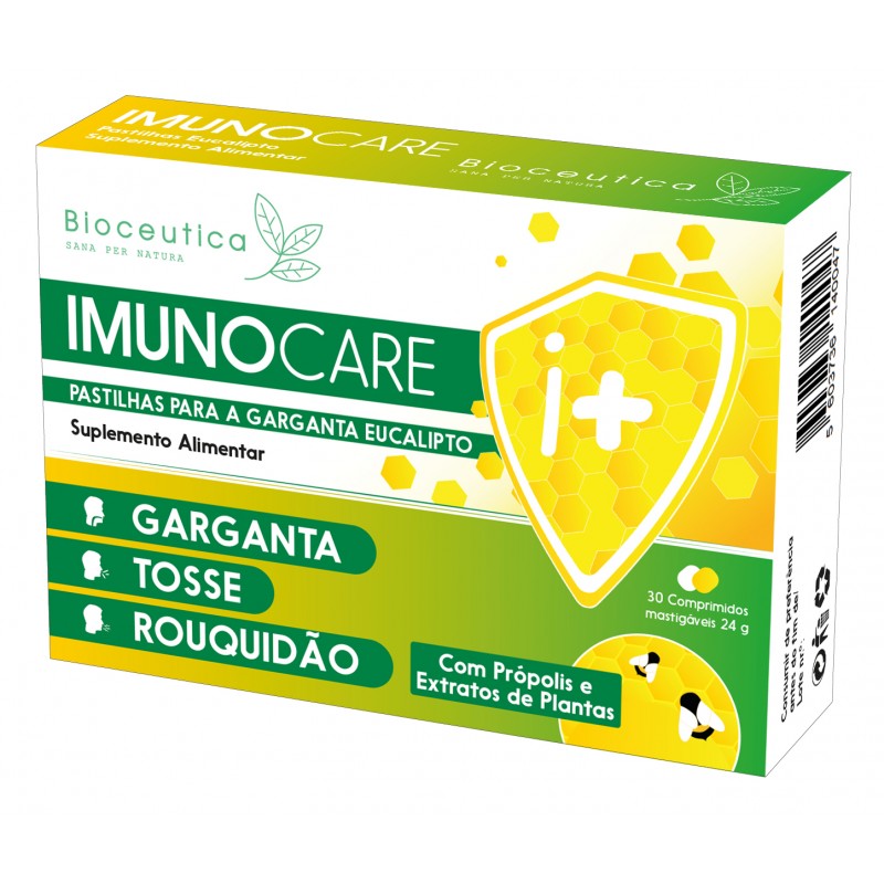 Bioceutica - Imunocare Eucalipto e Mel 30 Pastilhas