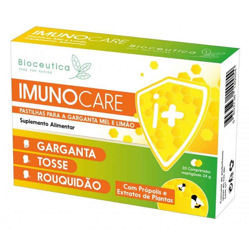 Bioceutica - Imunocare Mel e Limão 30 Pastilhas