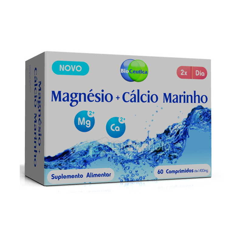 Bioceutica - Magnésio + Cálcio Marinho 60 Comprimidos