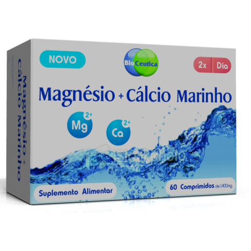 Bioceutica - Magnésio + Cálcio Marinho 60 Comprimidos