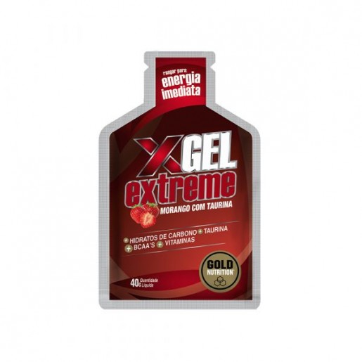 Gold Nutrition Extreme Gel com Taurina 40g Morango