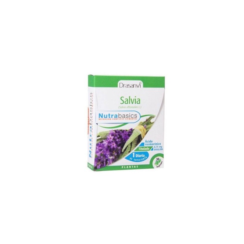 Drasanvi Nutrabasics Salvia 30 cápsulas vegetais