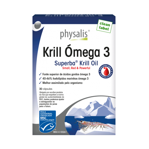 Physalis - Krill Omega 3 30 Cápsulas