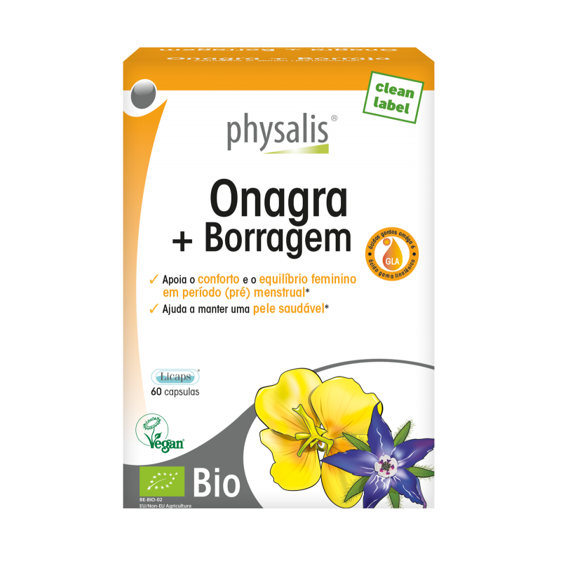 Physalis - Onagra + Borragem 60 Cápsulas