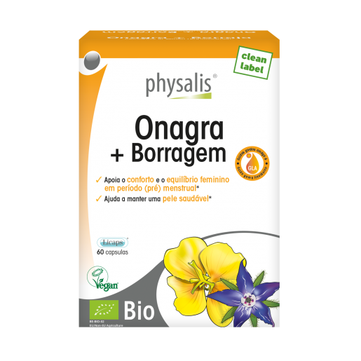 Physalis - Onagra + Borragem 60 Cápsulas