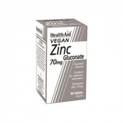 Health Aid Gluconato de Zinc 90 Comprimidos de 70mg