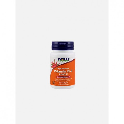 Now Vitamin D-3 2000 IU 30 Cápsulas