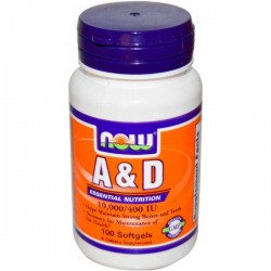 Now A & D 10000/400 IU 100 Cápsulas