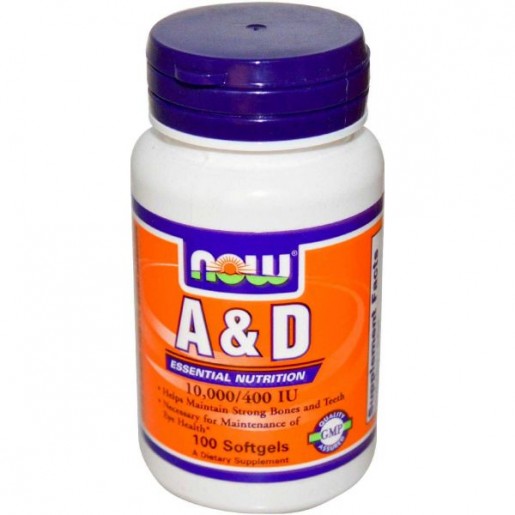 Now A & D 10000/400 IU 100 Cápsulas