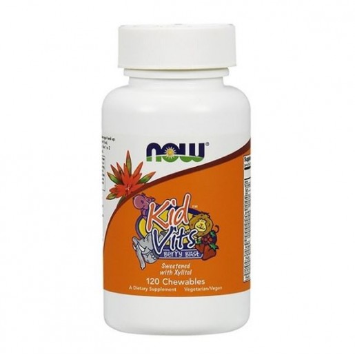 Now Kid Vits Berry Blast 120 Comprimidos Mastigáveis