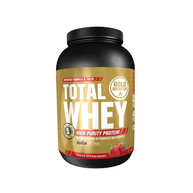 Gold Nutrition Total Whey 1Kg Morango
