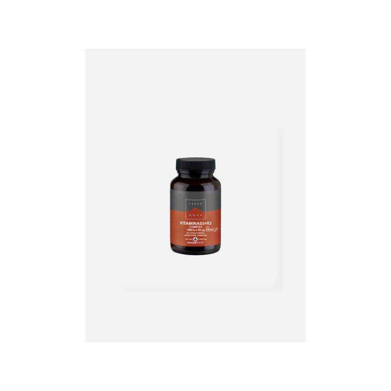 Terra Nova Vitamin D3 + K2 Complex 50 Cápsulas