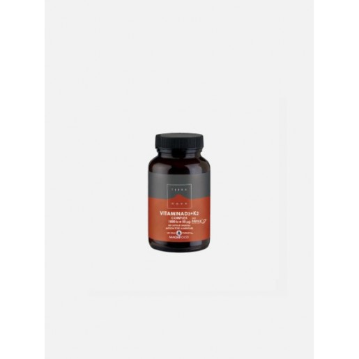 Terra Nova Vitamin D3 + K2 Complex 50 Cápsulas