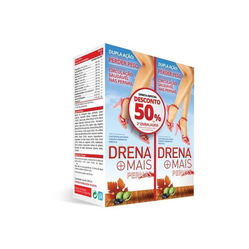 CHI Drena+ Pernas Leves 2x500ml